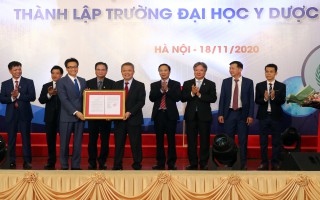Công bố quyết định thành lập Trường Đại học Y Dược - Đại học Quốc gia Hà Nội